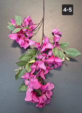 Ramură artificială decorativă - 77cm bougainvillea mov